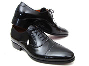 Paul Parkman Captoe Oxfords Black Dress Shoes