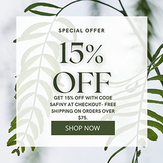 Get 15% Off with code SAFINY at checkout- Free shipping on orders over $75.