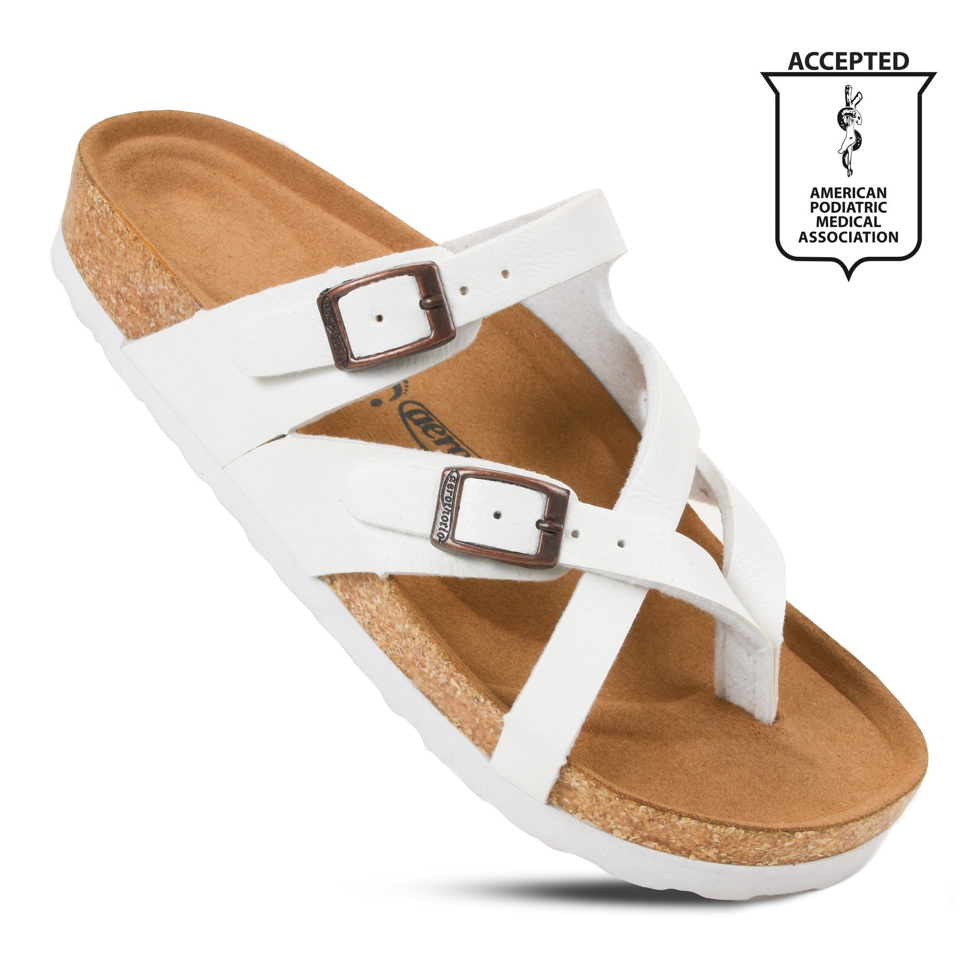 Aerothotic Women's Soft Foot bed Strappy Slide Sandals