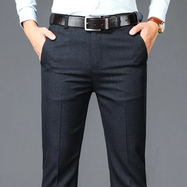 Effortless style: Men's business casual slacks for a polished yet comfortable look.