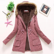 Hooded Medium-Long Casual Parka