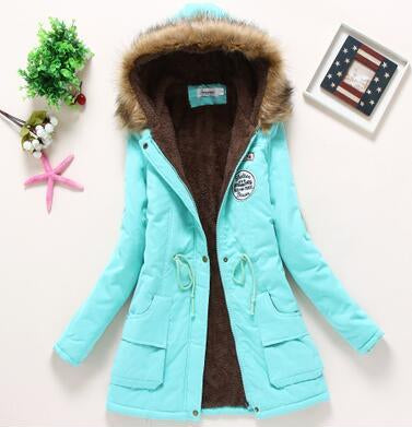 Hooded Medium-Long Casual Parka